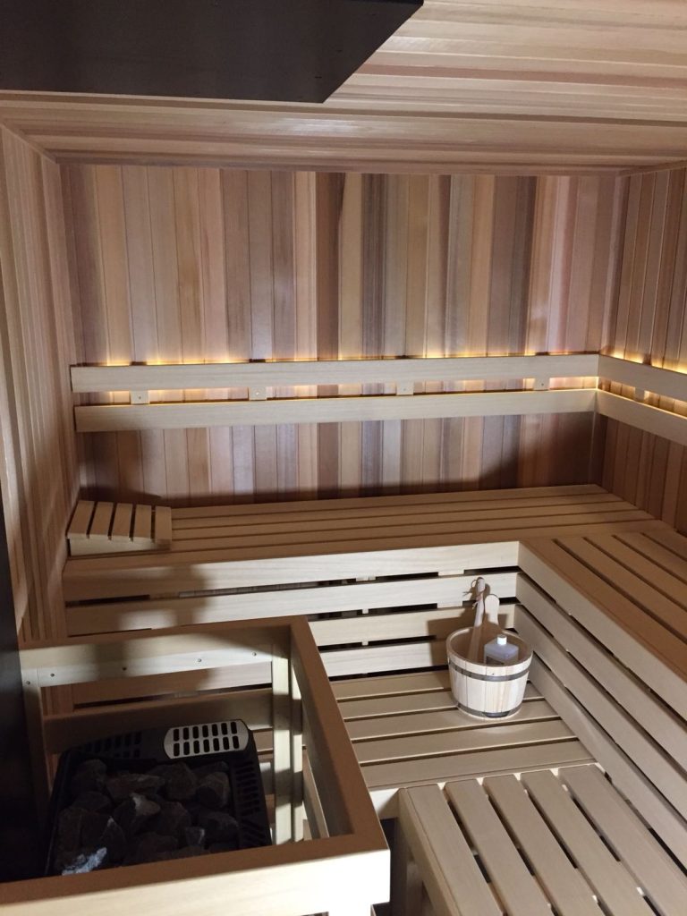 Bouwkundige sauna in Hampshire Hotel Churchill in Terneuzen