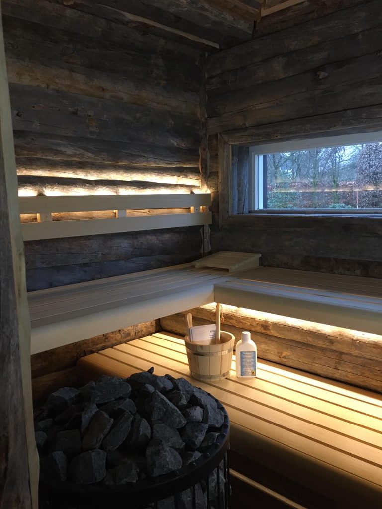 Bouwkundige Kelo sauna in Wierden