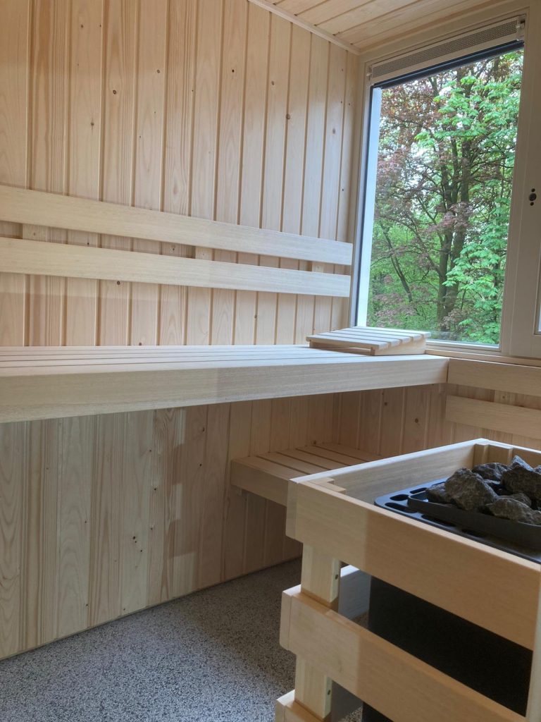 Bouwkundige sauna op Landal Rabbit Hill in Nieuw Milligen