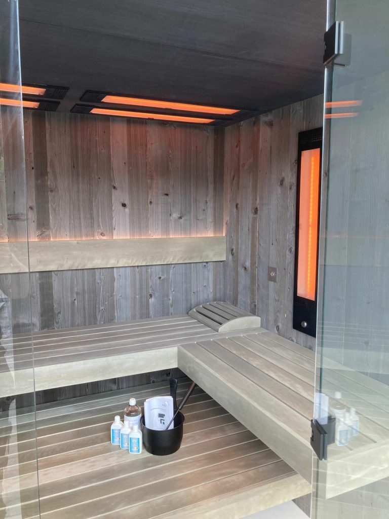 Bouwkundige sauna met infrarood in Eindhoven