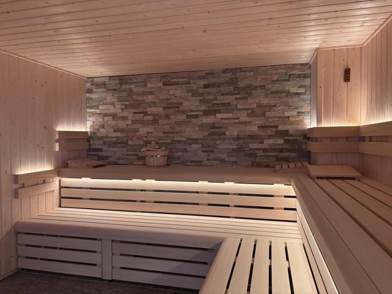 Maatwerk sauna in een spa in Frankrijk